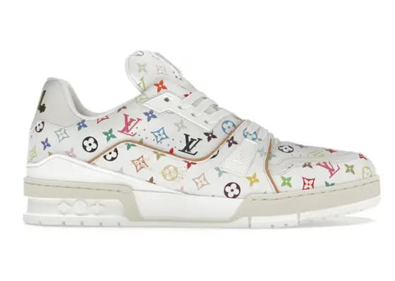 Louis Vuitton LV Trainer Takashi Murakami White