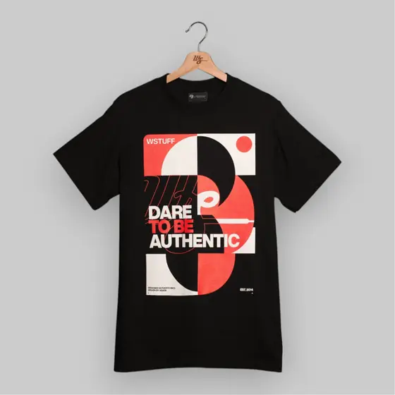 WS Abstract Black Tee