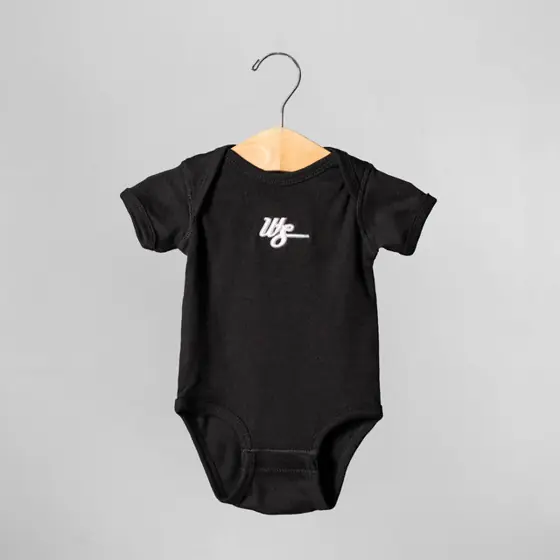 WS Baby Back to Basics Onesie Black