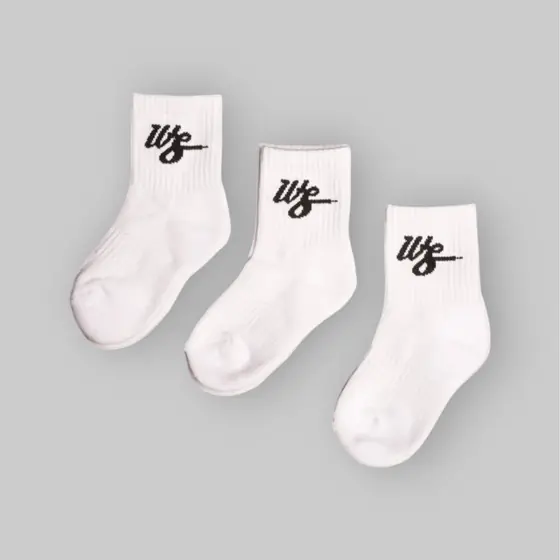 WS Baby Socks 3 Pack White