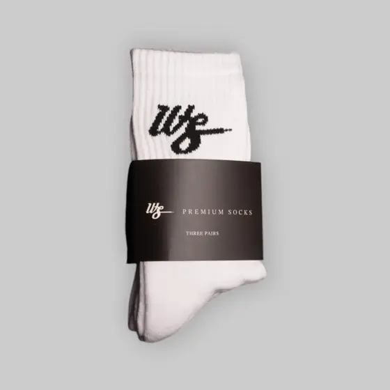 WS Kids Socks 3 Pack White