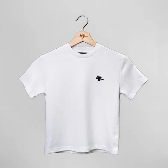 WS Kids Small Logo Tee White