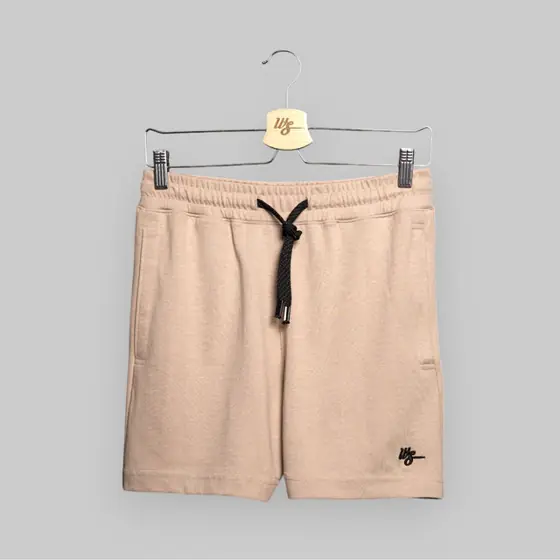 WS Small Logo Cotton Short Almond