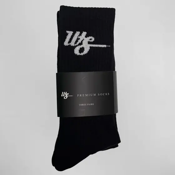 WS Socks 3 Pack Black