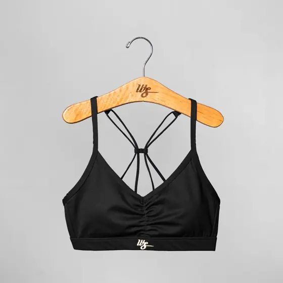 WS Radiant Black Sports Bra