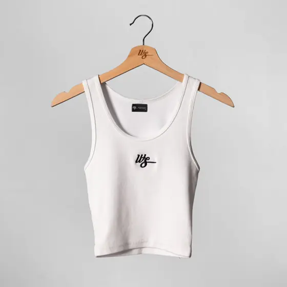 WS WMNS Basic Ribbed Tank Top White