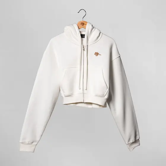 WS WMNS Cream Brown Hoodie