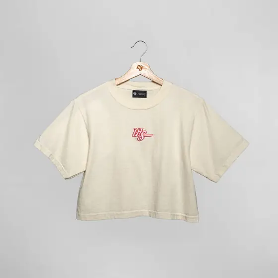 WS WMNS Soft Serve Cream Crop Tee